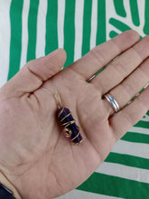 Cargar imagen en el visor de la galería, Colgante Amatista  Biterminada Metal Mod. 5
