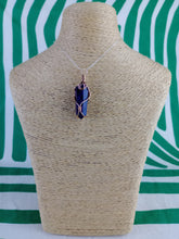 Cargar imagen en el visor de la galería, Colgante Amatista  Biterminada Metal Mod. 4
