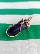 Cargar imagen en el visor de la galería, Colgante Amatista  Biterminada Metal Mod. 4
