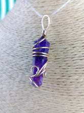 Cargar imagen en el visor de la galería, Colgante Amatista  Biterminada Metal Mod. 2
