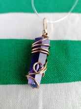 Cargar imagen en el visor de la galería, Colgante Amatista  Biterminada Metal Mod. 2
