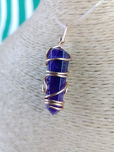 Cargar imagen en el visor de la galería, Colgante Amatista  Biterminada Metal Mod. 1
