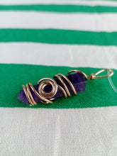 Cargar imagen en el visor de la galería, Colgante Amatista  Biterminada Metal Mod. 1
