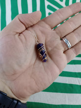 Cargar imagen en el visor de la galería, Colgante Amatista  Biterminada Metal Mod. 1
