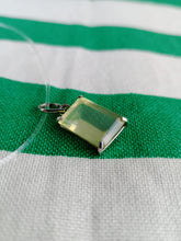 Cargar imagen en el visor de la galería, Colgante Cuarzo Limon Plata Cuadrado
