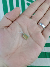Cargar imagen en el visor de la galería, Colgante Cuarzo Limon Plata Cuadrado

