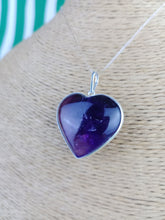 Cargar imagen en el visor de la galería, Colgante Amatista Plata Corazon Mod. 2

