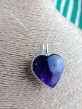 Cargar imagen en el visor de la galería, Colgante Amatista Plata Corazon Mod. 2
