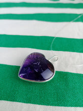 Cargar imagen en el visor de la galería, Colgante Amatista Plata Corazon Mod. 2
