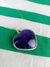 Cargar imagen en el visor de la galería, Colgante Amatista Plata Corazon Mod. 1
