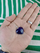 Cargar imagen en el visor de la galería, Colgante Amatista Plata Corazon Mod. 1
