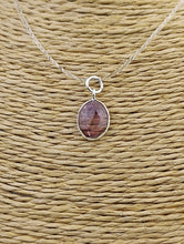 Cargar imagen en el visor de la galería, Colgante Turmalina Rosa Plata Mod. 3
