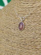 Cargar imagen en el visor de la galería, Colgante Turmalina Rosa Plata Mod. 3
