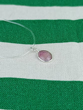 Cargar imagen en el visor de la galería, Colgante Turmalina Rosa Plata Mod. 3
