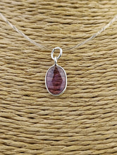 Cargar imagen en el visor de la galería, Colgante Turmalina Rosa Plata Mod. 1
