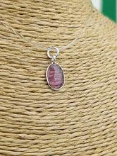 Cargar imagen en el visor de la galería, Colgante Turmalina Rosa Plata Mod. 1
