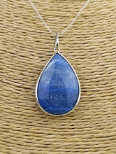 Cargar imagen en el visor de la galería, Colgante Cuarzo Azul Lagrima Plata Mod. 1
