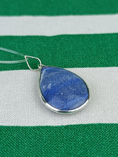 Cargar imagen en el visor de la galería, Colgante Cuarzo Azul Lagrima Plata Mod. 1
