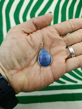 Cargar imagen en el visor de la galería, Colgante Cuarzo Azul Lagrima Plata Mod. 1
