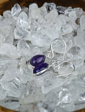 Cargar imagen en el visor de la galería, Pendientes Plata Lagrima Amatista
