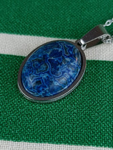 Cargar imagen en el visor de la galería, Colgante Apatita Acero Oval Mod 1
