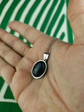 Cargar imagen en el visor de la galería, Colgante Agata Musgosa Acero Oval Mod 1

