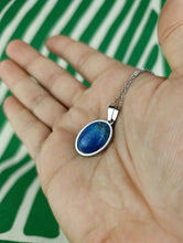 Cargar imagen en el visor de la galería, Colgante Apatita Acero Oval Mod 3
