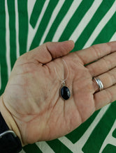 Cargar imagen en el visor de la galería, Colgante Turmalina Negra Plata Mod. 3

