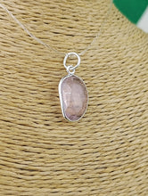Cargar imagen en el visor de la galería, Colgante Cuarzo Rosa Plata Mod 5
