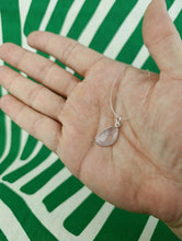 Cargar imagen en el visor de la galería, Colgante Cuarzo Rosa Plata Mod 7

