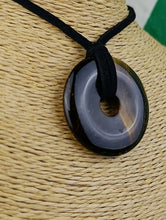 Cargar imagen en el visor de la galería, Colgante Donut Ojo de Tigre Mod 3
