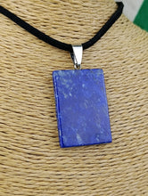 Cargar imagen en el visor de la galería, Colgante Lapislazuli Rectangular
