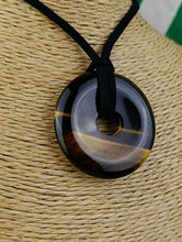 Cargar imagen en el visor de la galería, Colgante Donut Ojo de Tigre Mod 1
