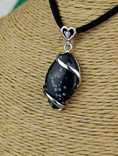 Cargar imagen en el visor de la galería, Colgante Obsidiana Nevada con Brillante Mod.2
