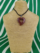 Cargar imagen en el visor de la galería, Colgante Jaspe Rojo Corazon Mod. 4
