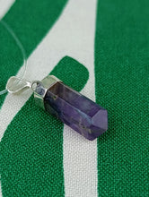 Cargar imagen en el visor de la galería, Colgante Punta Fluorita Plata Mod 3
