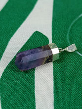 Cargar imagen en el visor de la galería, Colgante Punta Fluorita Plata Mod 3
