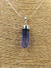 Cargar imagen en el visor de la galería, Colgante Punta Fluorita Plata Mod 4
