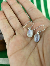Cargar imagen en el visor de la galería, Pendientes Plata Piedra Luna Oval
