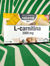 Cargar imagen en el visor de la galería, L-carnitina 3000 mg (ampollas) Naturmil
