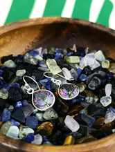 Cargar imagen en el visor de la galería, Pendientes Topacio Arcoiris Lagrima Plata
