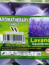 Cargar imagen en el visor de la galería, Oferta Pack 8 Velas Taco Perfumadas Aroma Lavanda
