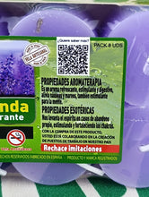 Cargar imagen en el visor de la galería, Oferta Pack 8 Velas Taco Perfumadas Aroma Lavanda
