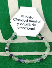 Cargar imagen en el visor de la galería, Pulsera Fluorita 4 mm
