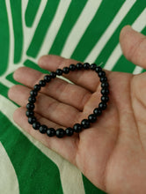 Cargar imagen en el visor de la galería, Pulsera Turmalina Negra 6 mm
