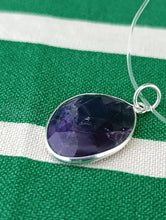 Cargar imagen en el visor de la galería, Colgante Amatista Plata Grande Mod 1
