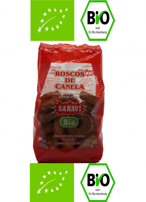 Roscos Integrales de Canela Bio 400 grs