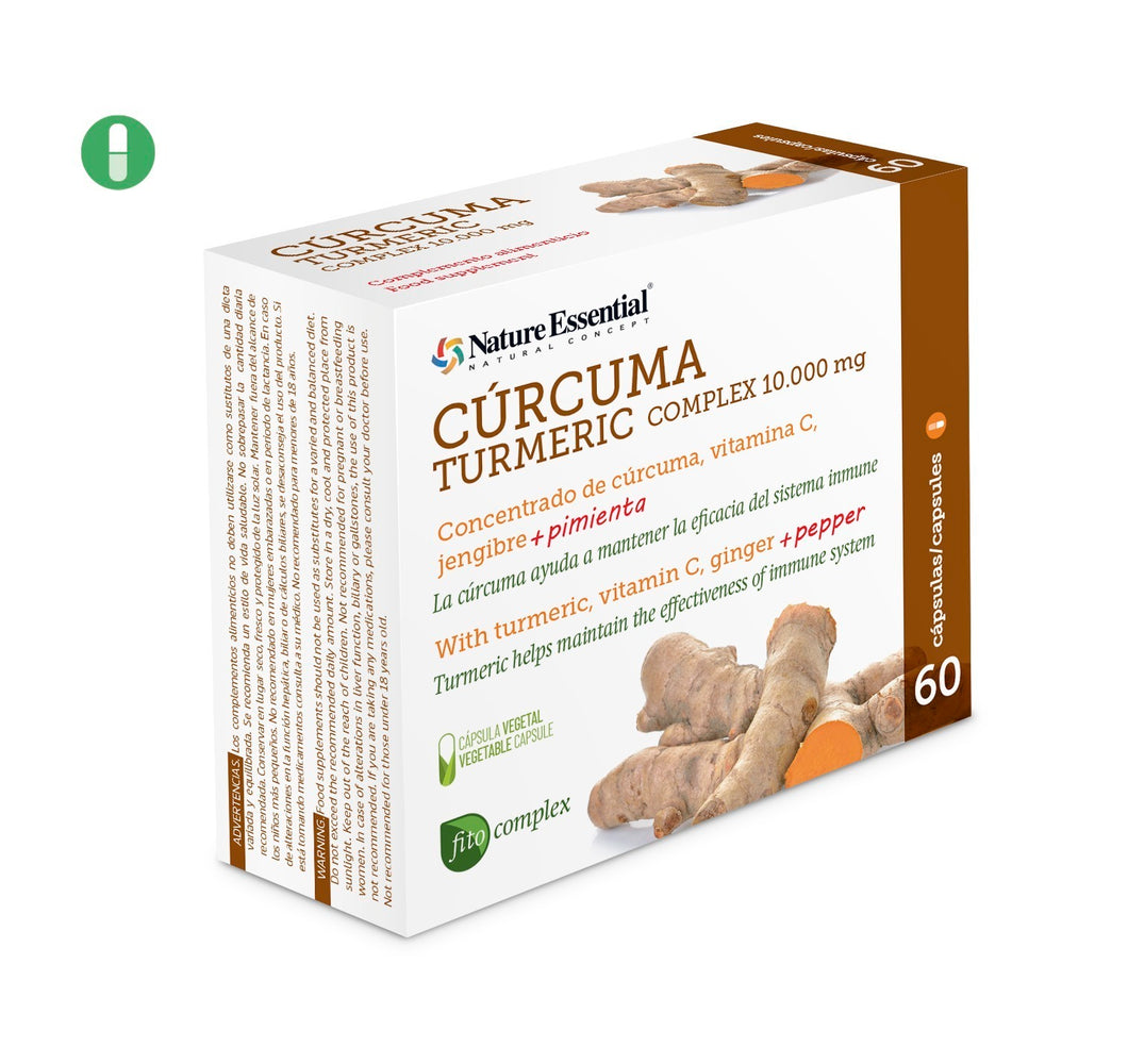 Cúrcuma (complex) 10.000 mg. 60 cápsulas vegetales