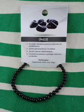 Cargar imagen en el visor de la galería, Pulsera Onix Negro 4 mm
