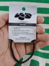 Cargar imagen en el visor de la galería, Pulsera Onix Negro 4 mm
